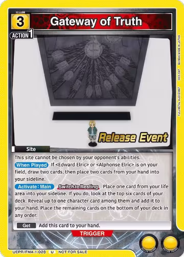 Gateway of Truth (UEPR/FMA-1-028), FULLMETAL ALCHEMIST Release Event Cards — Union Arena card price
