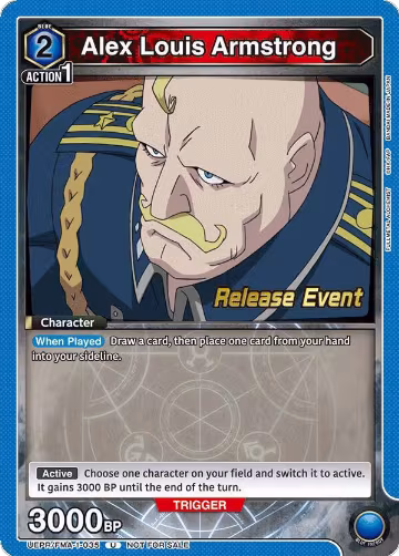 Alex Louis Armstrong (035) (UEPR/FMA-1-035), FULLMETAL ALCHEMIST Release Event Cards — Union Arena card price