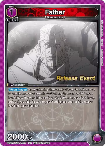Father (078) (UEPR/FMA-1-078), FULLMETAL ALCHEMIST Release Event Cards — Union Arena card price