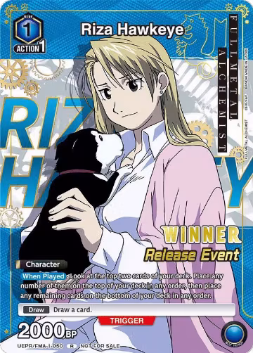 Riza Hawkeye (Release Event Winner) (UEPR/FMA-1-050) — card price
