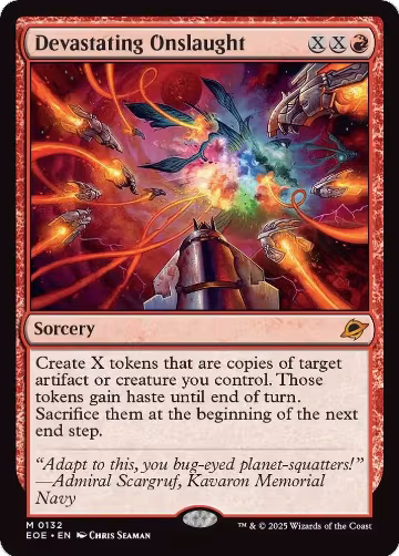 Devastating Onslaught (132), Edge of Eternities — Magic card price