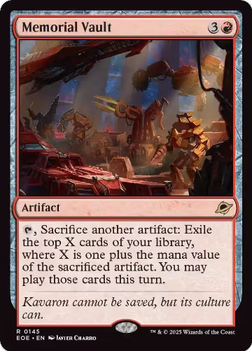 Memorial Vault (145), Edge of Eternities — Magic card price