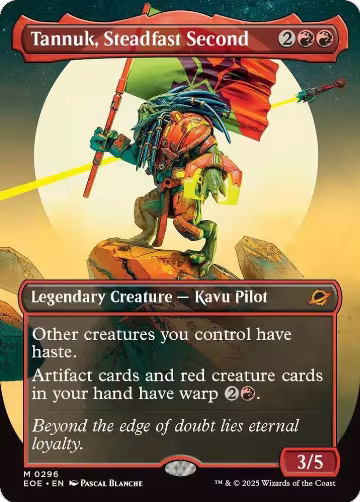 Tannuk, Steadfast Second (Borderless) (296), Edge of Eternities — Magic card price