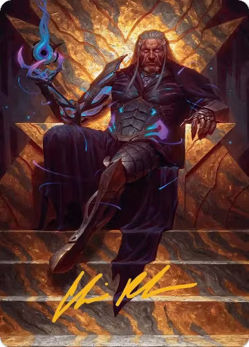 Tezzeret, Cruel Captain Art Card (1/54) (Gold-Stamped Signature) (1), Art Series: Edge of Eternities — Magic card price