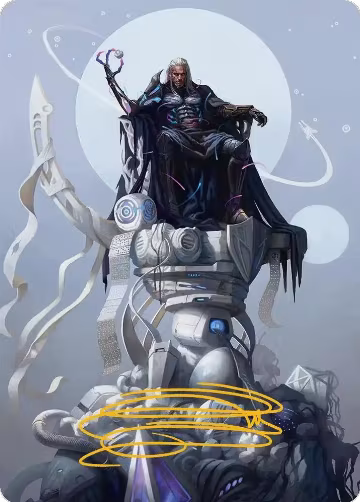 Tezzeret, Cruel Captain Art Card (35/54) (Gold-Stamped Signature) (35) — card price