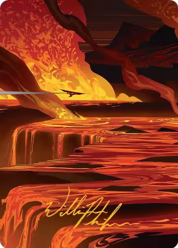 Blast Zone Art Card (Gold-Stamped Signature) (48), Art Series: Edge of Eternities — Magic card price