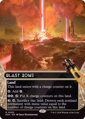 Blast Zone (0002) (Borderless) (2), Edge of Eternities: Stellar Sights — Magic card price