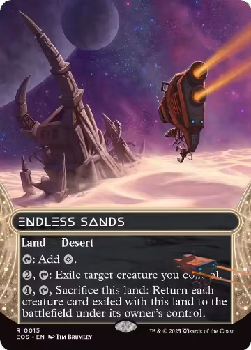 Endless Sands (0015) (Borderless) (15), Edge of Eternities: Stellar Sights — Magic card price