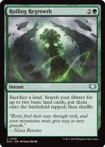 Roiling Regrowth (105), Commander: Edge of Eternities — Magic card price