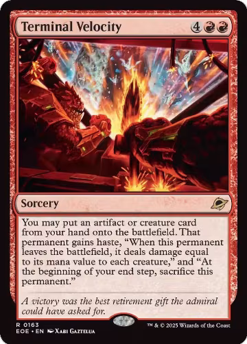 Terminal Velocity (163), Edge of Eternities — Magic card price