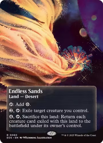 Endless Sands (0060) (Borderless) (60), Edge of Eternities: Stellar Sights — Magic card price