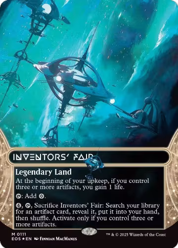 Inventors' Fair (0111) (Borderless) (Galaxy Foil) (111), Edge of Eternities: Stellar Sights — Magic card price