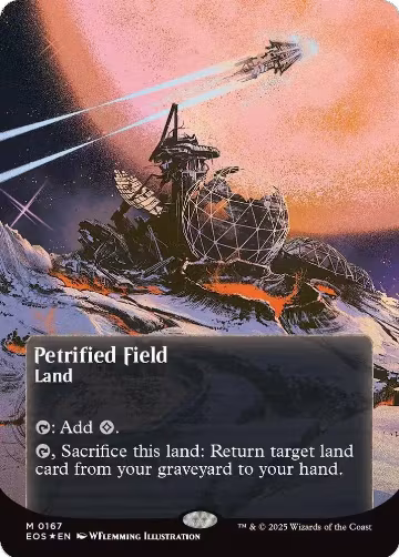 Petrified Field (0167) (Borderless) (Galaxy Foil) (167), Edge of Eternities: Stellar Sights — Magic card price