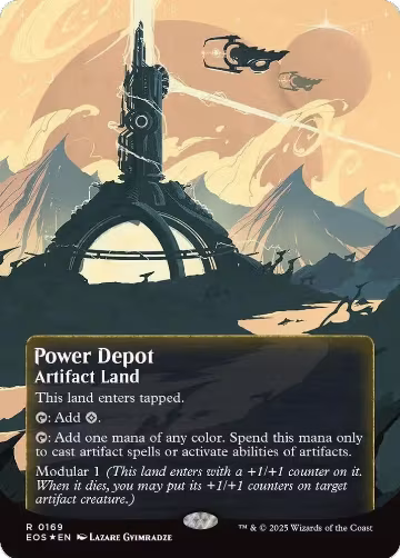 Power Depot (0169) (Borderless) (Galaxy Foil) (169), Edge of Eternities: Stellar Sights — Magic card price