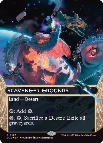 Scavenger Grounds (0127) (Borderless) (Galaxy Foil) (127), Edge of Eternities: Stellar Sights — Magic card price