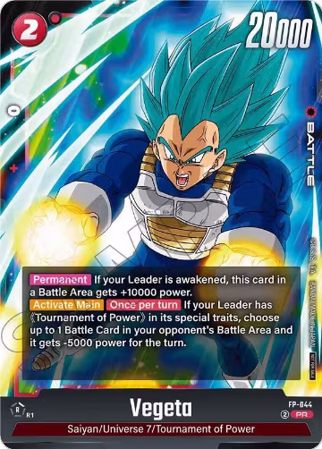 Vegeta - FP-044 (Tournament Pack 07) (FP-044), Tournament and Championship Promos — DB Fusion card price