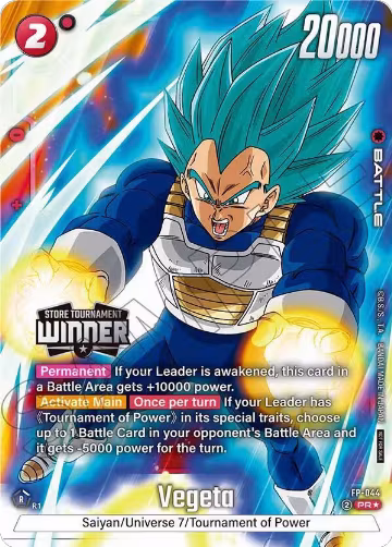 Vegeta - FP-044 (Tournament Pack -Winner- 07) (FP-044), Tournament and Championship Promos — DB Fusion card price