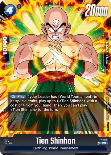 Tien Shinhan - FP-045 (Tournament Pack 07) (FP-045), Tournament and Championship Promos — DB Fusion card price