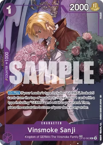 Vinsmoke Sanji (TR) (OP10-063), Legacy of the Master — One Piece card price