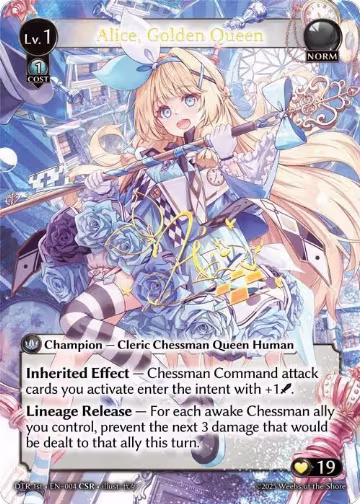 Alice, Golden Queen (CSR) (004) — card price