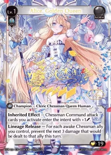 Alice, Golden Queen (CUR) (004), Distorted Reflections — Grand Archive card price