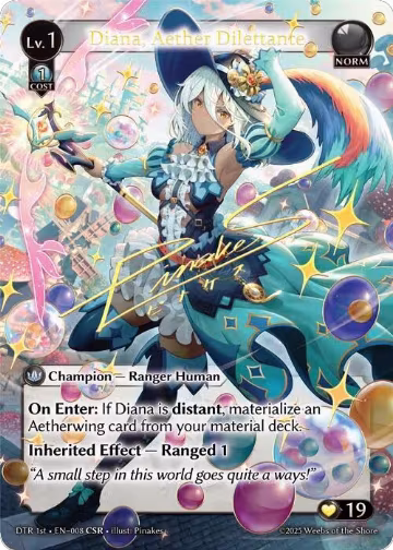 Diana, Aether Dilettante (CSR) (008), Distorted Reflections — Grand Archive card price
