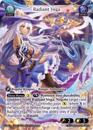 Radiant Vega (035), Distorted Reflections — Grand Archive card price