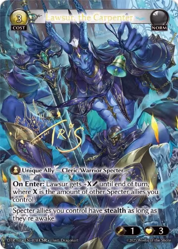 Lawsur, the Carpenter (CSR) (070), Distorted Reflections — Grand Archive card price