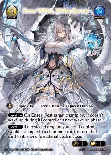 Snow White, Weiss Queen (CSR) (162), Distorted Reflections — Grand Archive card price