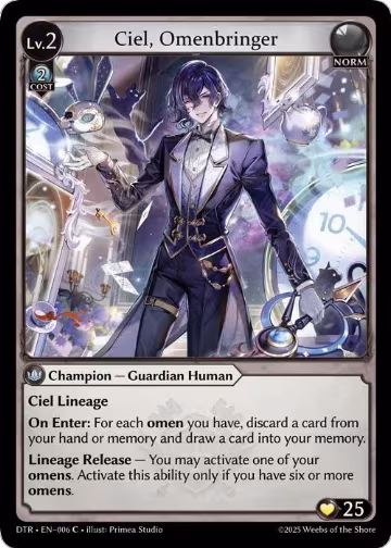 Ciel, Omenbringer (006), Distorted Reflections — Grand Archive card price