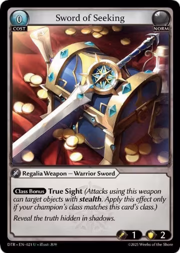Sword of Seeking (021), Distorted Reflections — Grand Archive card price