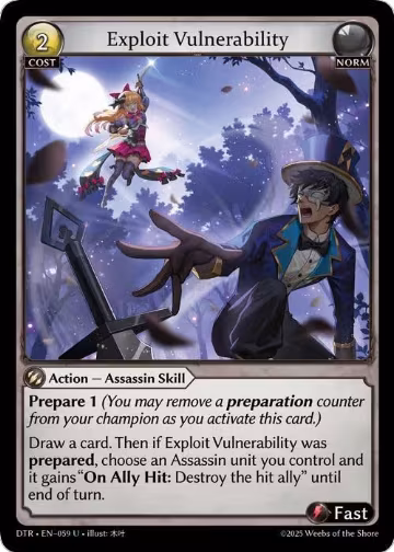 Exploit Vulnerability (059), Distorted Reflections — Grand Archive card price