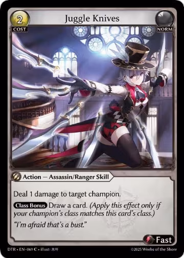 Juggle Knives (069), Distorted Reflections — Grand Archive card price