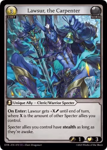 Lawsur, the Carpenter (070), Distorted Reflections — Grand Archive card price
