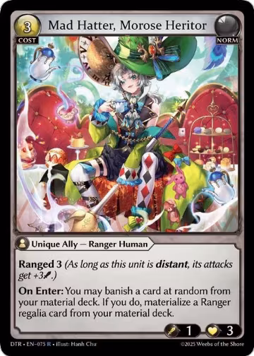 Mad Hatter, Morose Heritor (075), Distorted Reflections — Grand Archive card price