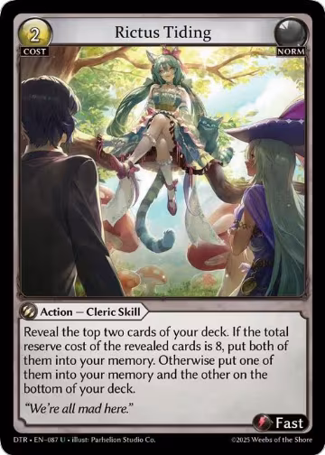 Rictus Tiding (087), Distorted Reflections — Grand Archive card price