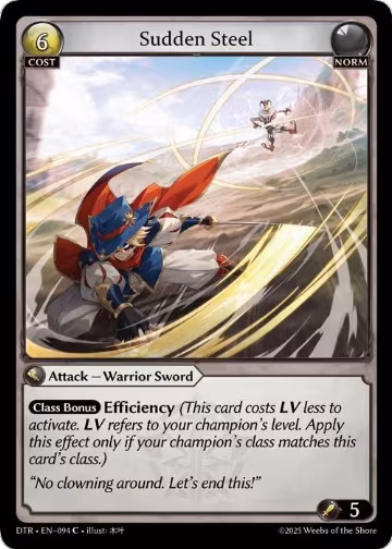 Sudden Steel (094), Distorted Reflections — Grand Archive card price
