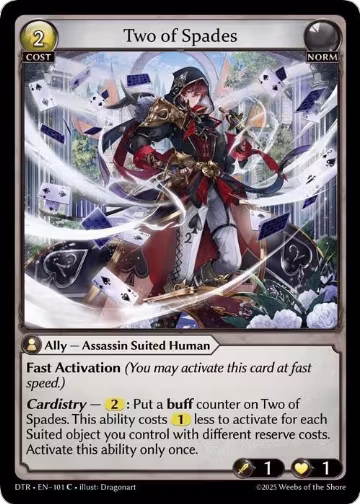 Two of Spades (101), Distorted Reflections — Grand Archive card price
