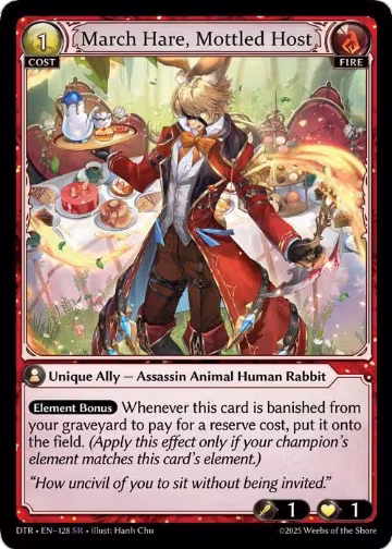 March Hare, Mottled Host (128), Distorted Reflections — Grand Archive card price