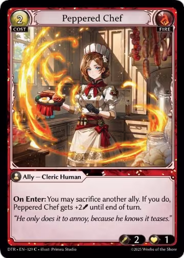 Peppered Chef (129), Distorted Reflections — Grand Archive card price