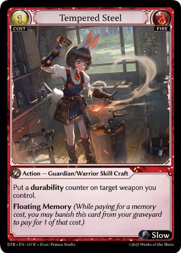 Tempered Steel (137), Distorted Reflections — Grand Archive card price