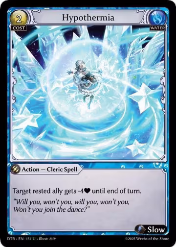 Hypothermia (151), Distorted Reflections — Grand Archive card price