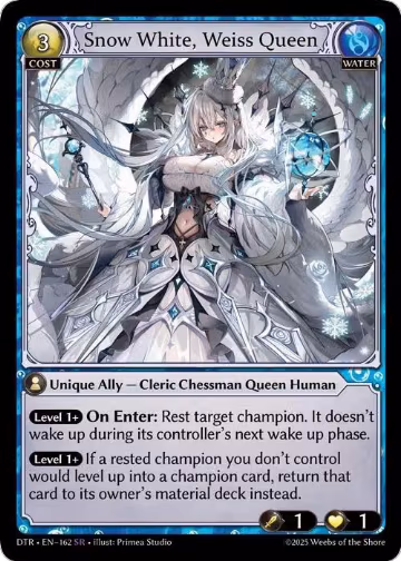 Snow White, Weiss Queen (162), Distorted Reflections — Grand Archive card price