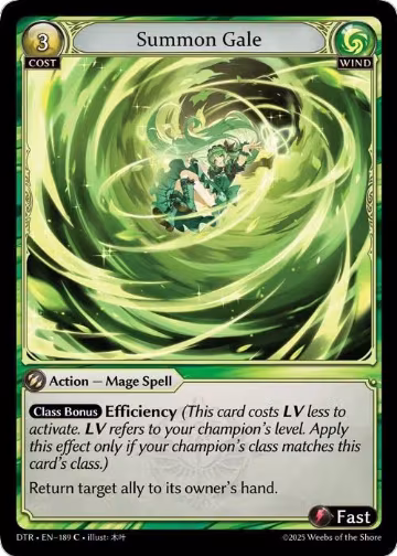 Summon Gale (189), Distorted Reflections — Grand Archive card price