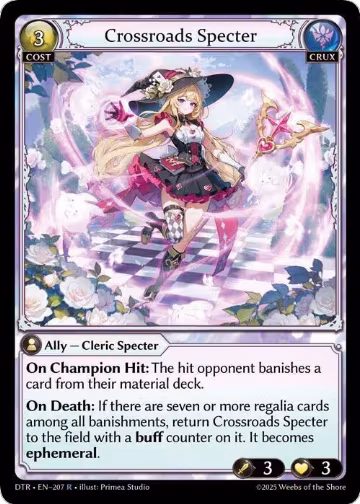 Crossroads Specter (207), Distorted Reflections — Grand Archive card price