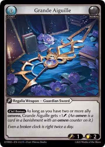 Grande Aiguille (12), Distorted Reflections Starter Decks — Grand Archive card price