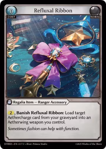 Refluxal Ribbon (17), Distorted Reflections Starter Decks — Grand Archive card price
