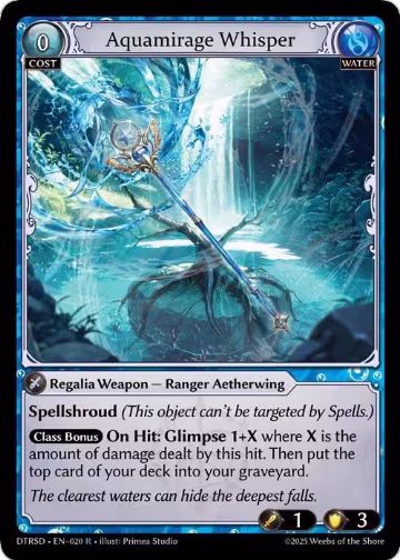 Aquamirage Whisper (20), Distorted Reflections Starter Decks — Grand Archive card price