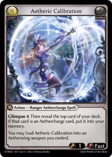 Aetheric Calibration (23), Distorted Reflections Starter Decks — Grand Archive card price