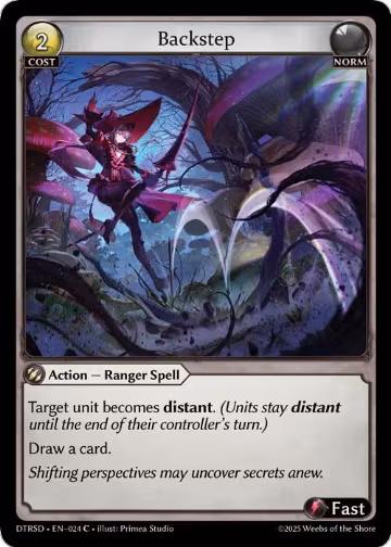 Backstep (24), Distorted Reflections Starter Decks — Grand Archive card price